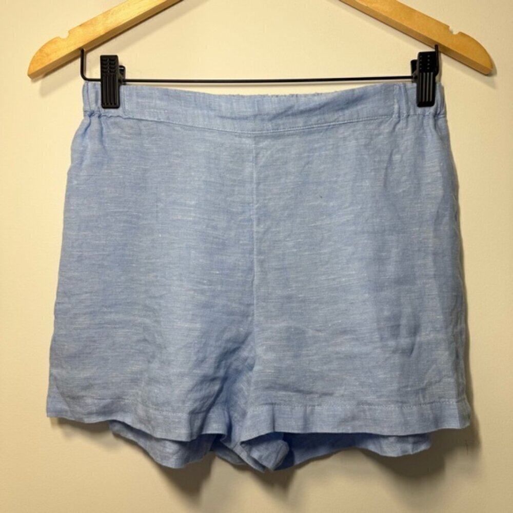 MONOPRIX PREMIUM CELESTE LINEN SHORT SIZE S - Picture 3 of 9